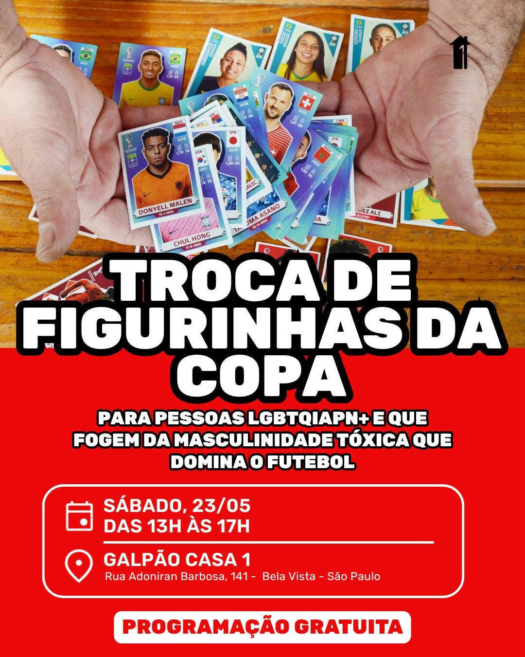 Troca de Figurinhas da Copa — Casa 1, Bela Vista, São Paulo