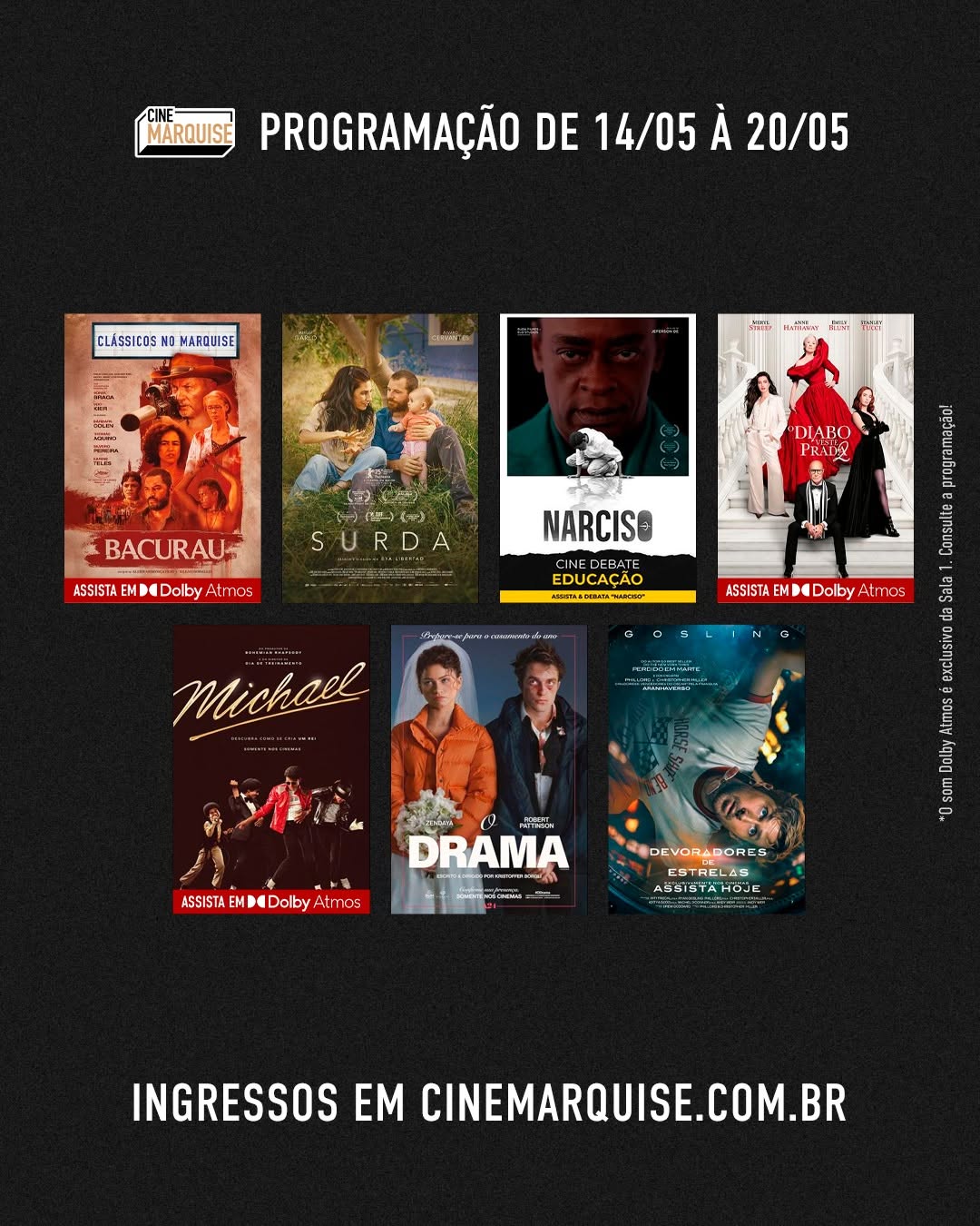 Narciso (Sessão com debate) — Cine Marquise, Bela Vista, São Paulo