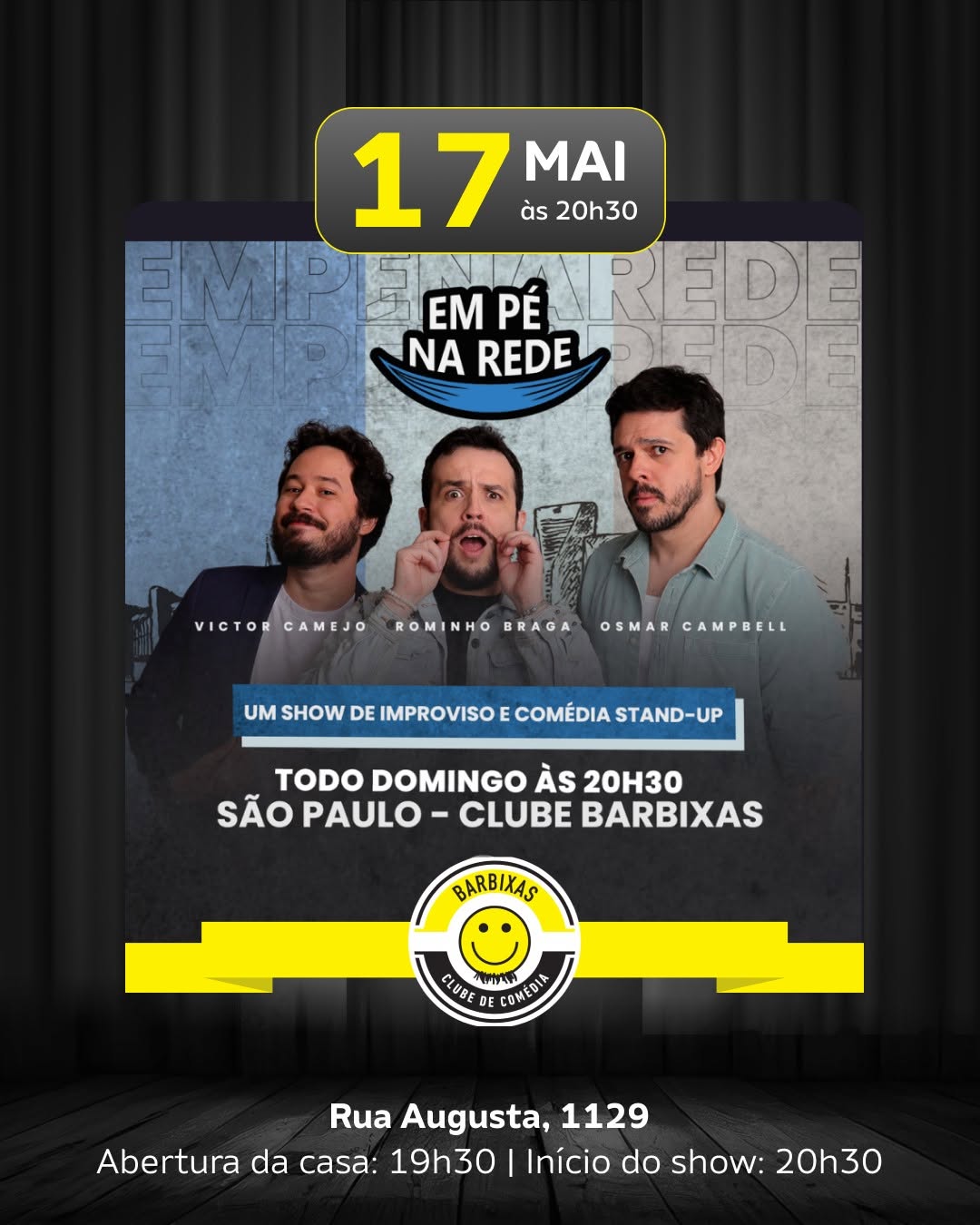 Comentando Histórias e Fazendo Amizade - Show de Comédia — Clube Barbixas, Consolação, São Paulo