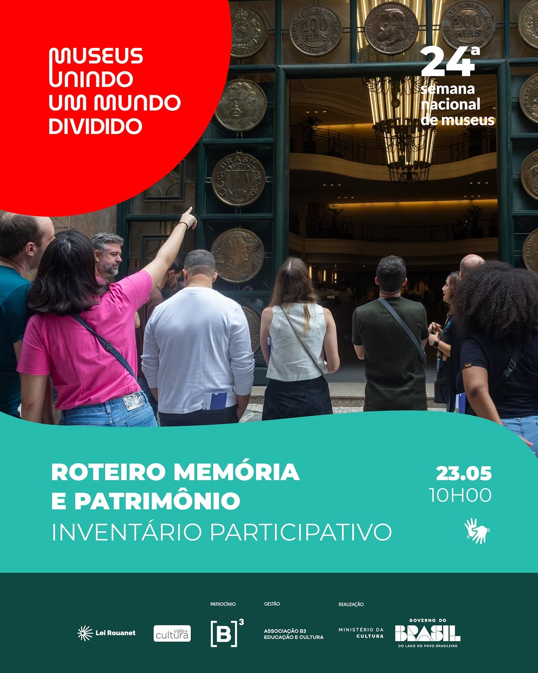 Roteiro Memória e Patrimônio - Inventário Participativo — MUB3 - Museu da Bolsa do Brasil, Sé, São Paulo