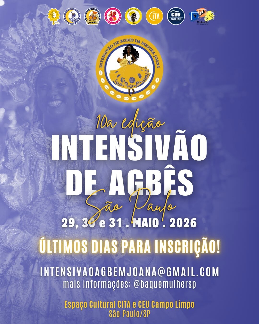 10ª edição do Intensivão de Agbês da Mestra Joana Cavalcante