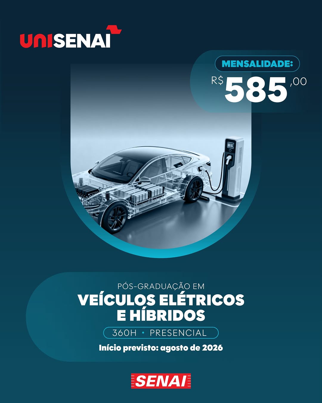 Pós-graduação em Veículos Elétricos e Híbridos — SENAI Ipiranga Automobilística, Ipiranga, São Paulo
