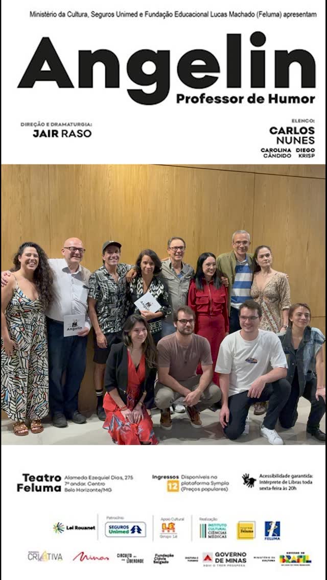 Angelin, professor de humor — Teatro Feluma (Centro Cultural), Centro, Belo Horizonte