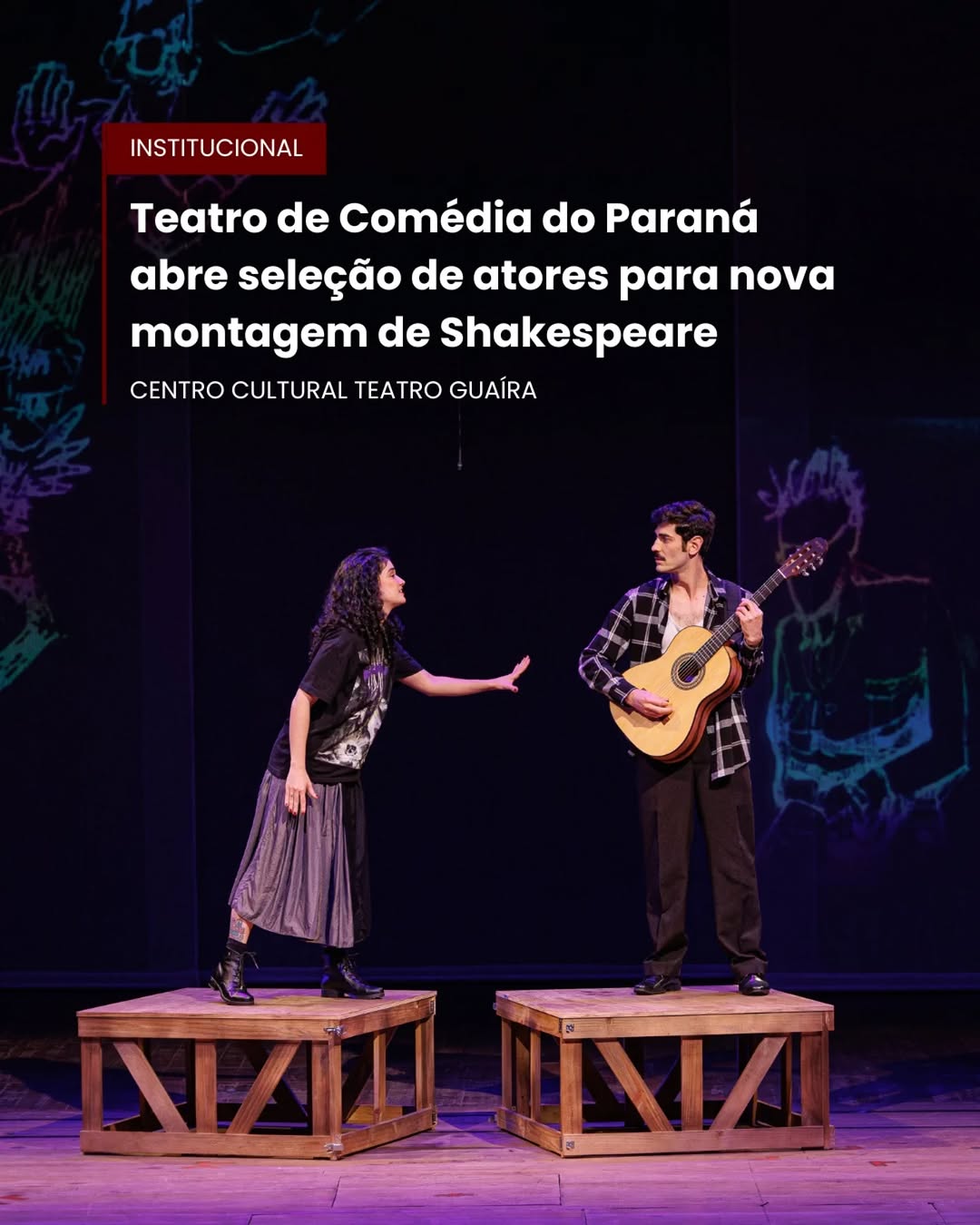 Seleção de Atores para Montagem do TCP 2026 — Teatro Guaíra, Centro, Curitiba
