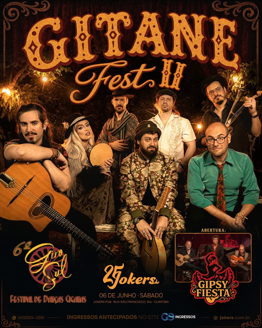 GITANE FEST II — Jokers Pub, Centro, Curitiba