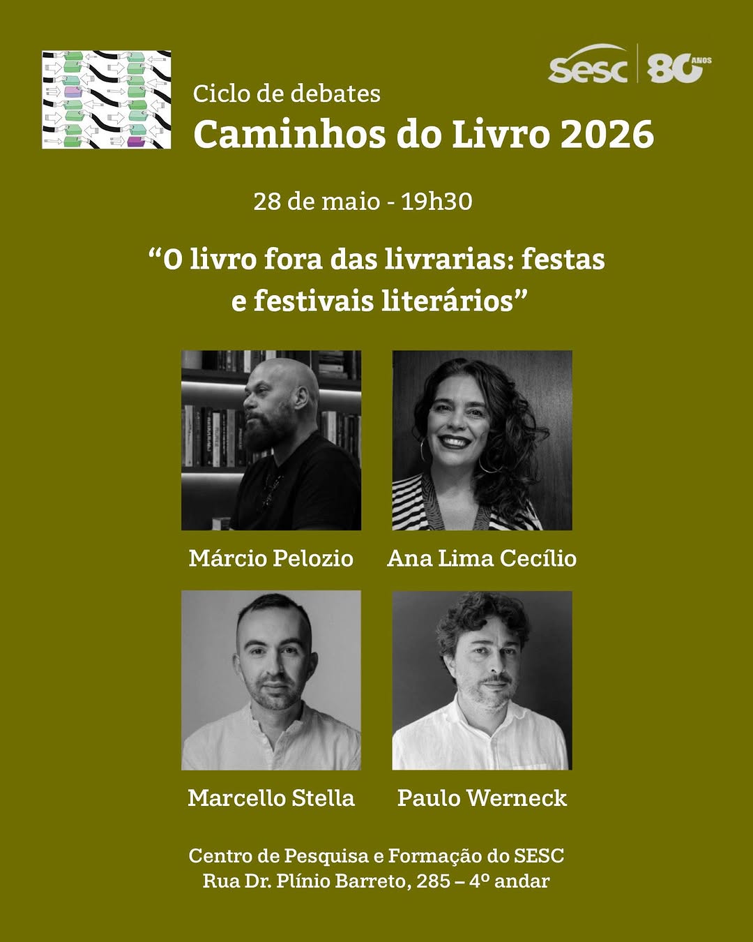 Caminhos do Livro 2026: O livro fora das livrarias: festas e festivais literários