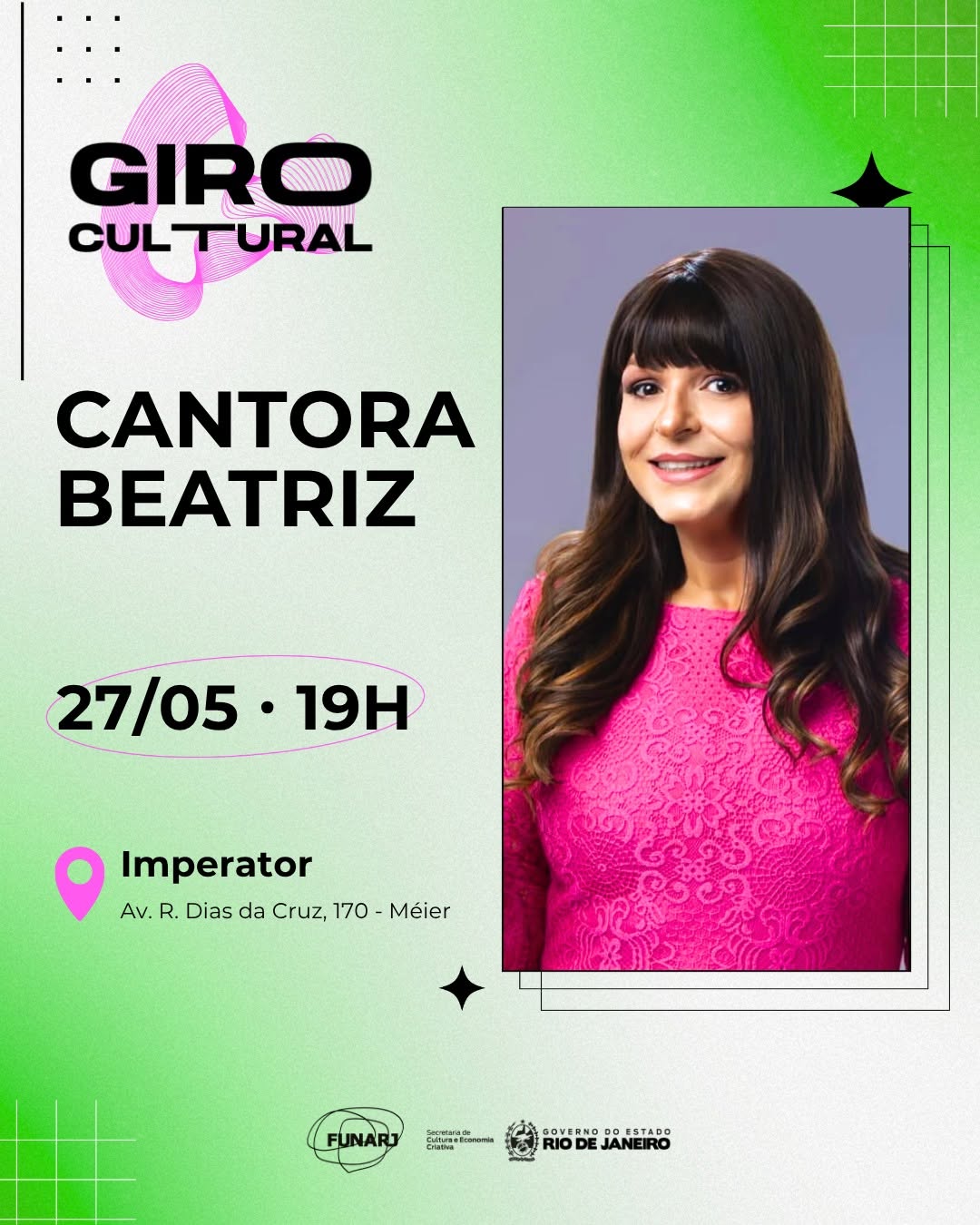 Show Cantora Beatriz - Giro Cultural — Teatro João Caetano, Rio de Janeiro