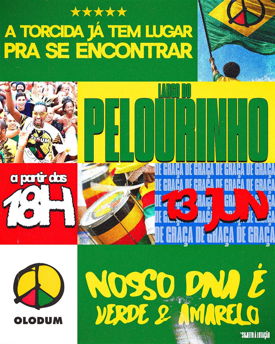 Concentração da Torcida Brasil Olodum — OLODUM, Salvador