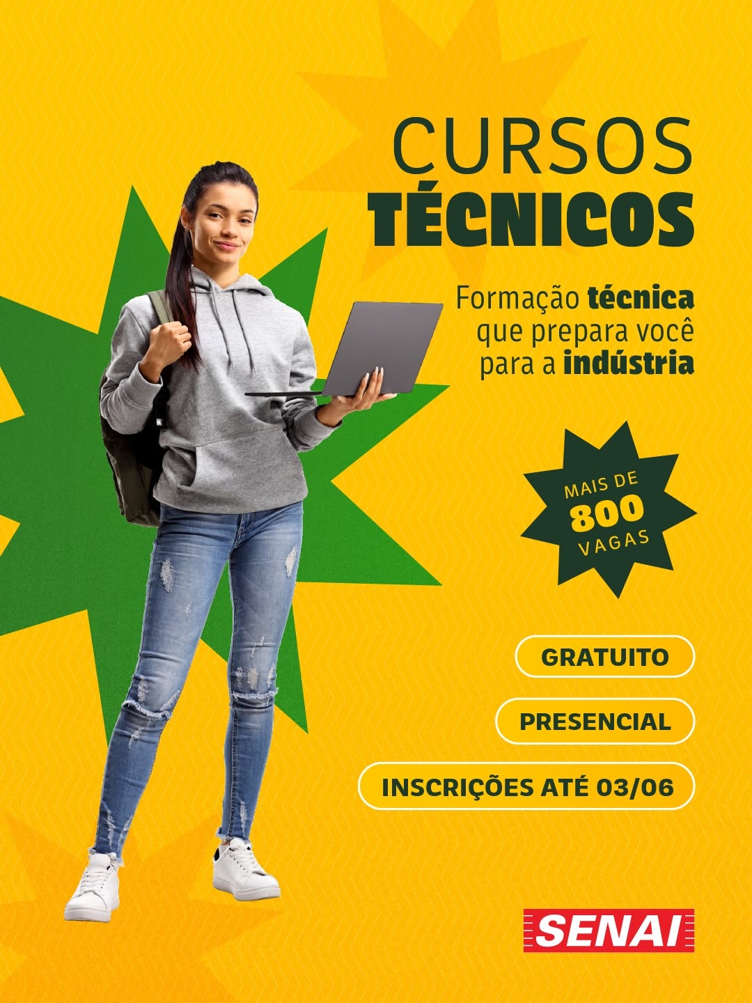 Inscrições para Cursos Técnicos SENAI-SP — Senai Mariano Ferraz, Vila Leopoldina, São Paulo
