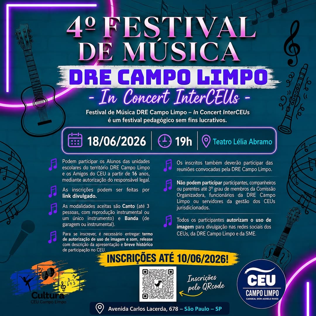 4º Festival de Música DRE Campo Limpo – Etapa Regional