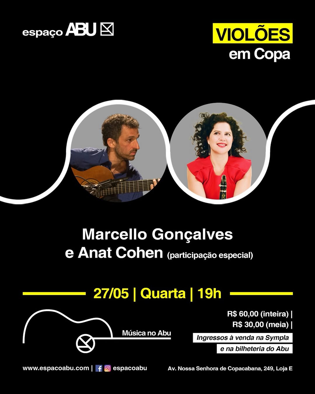 Violões em Copa — Espaço Abu, Rio de Janeiro