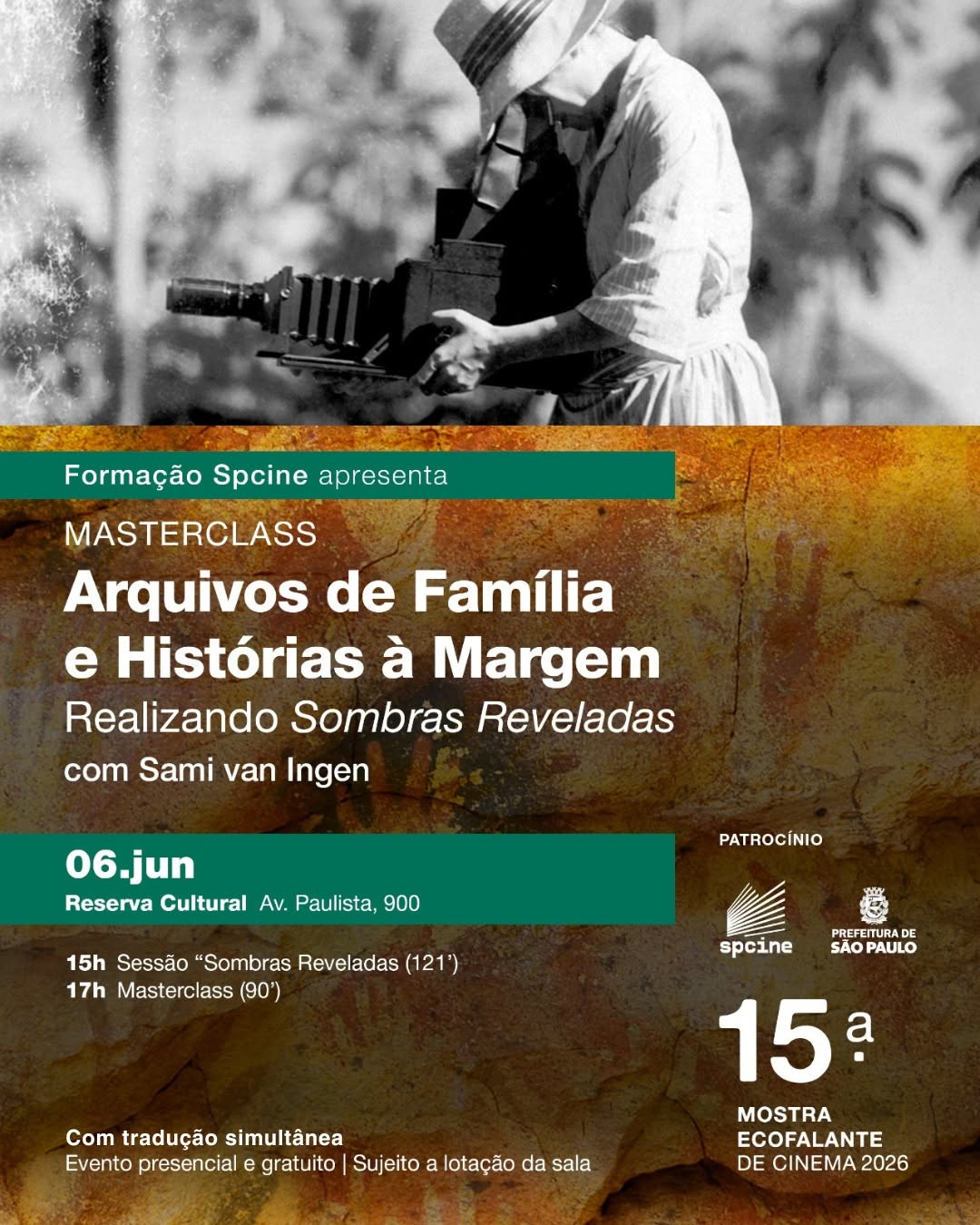 Masterclass Arquivos de Família e Histórias à Margem: Realizando Sombras Reveladas