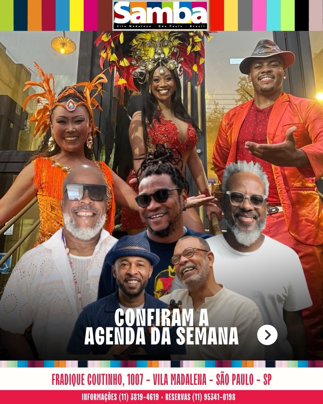 Roda de samba com o @zecadocavaco.oficial e amigos — Bar Samba, Pinheiros, São Paulo