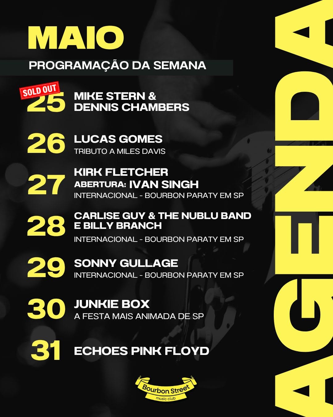 Shows ao Vivo no Bourbon Street