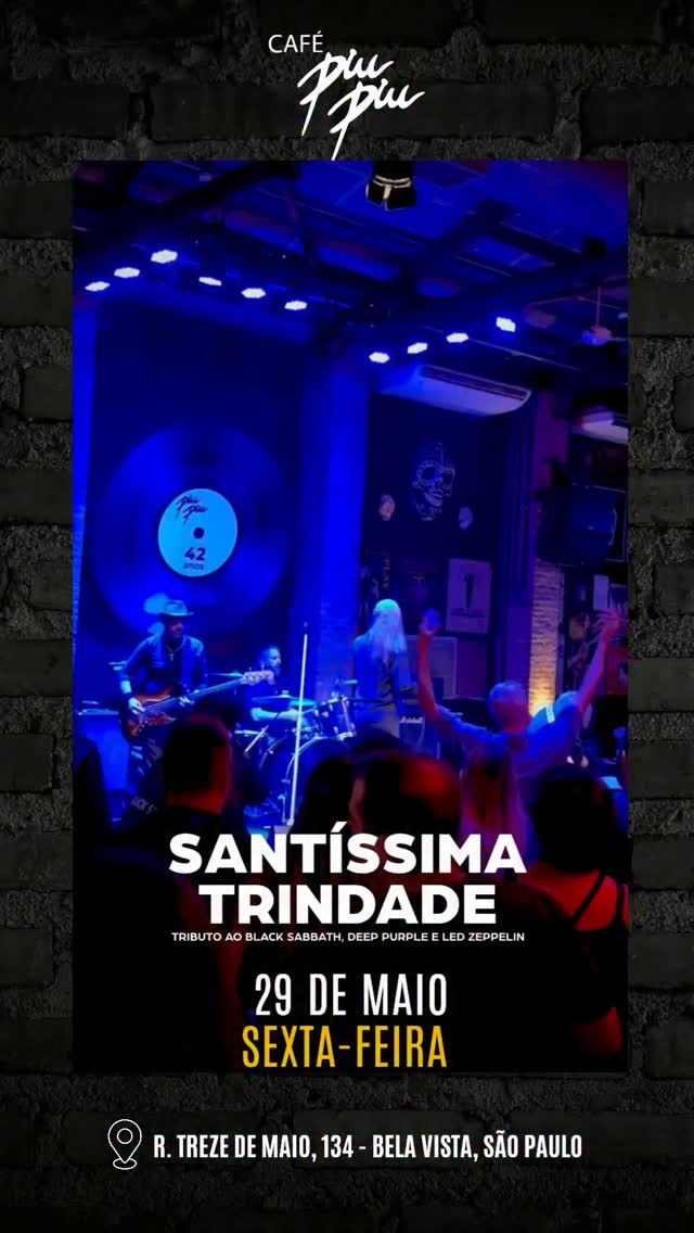 Sexta é nessa pegada - Show Dio e Santíssima Trindade — Café Piu Piu, Bela Vista, São Paulo