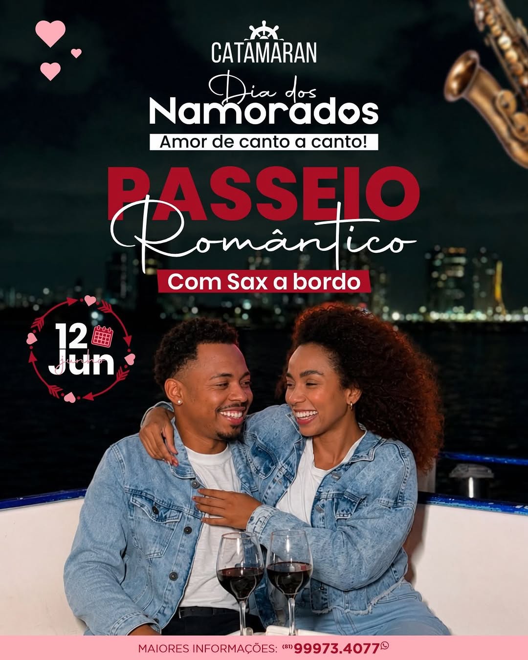 Noite Romântica no Catamaran - Dia dos Namorados — Catamaran Eventos, São José, Recife