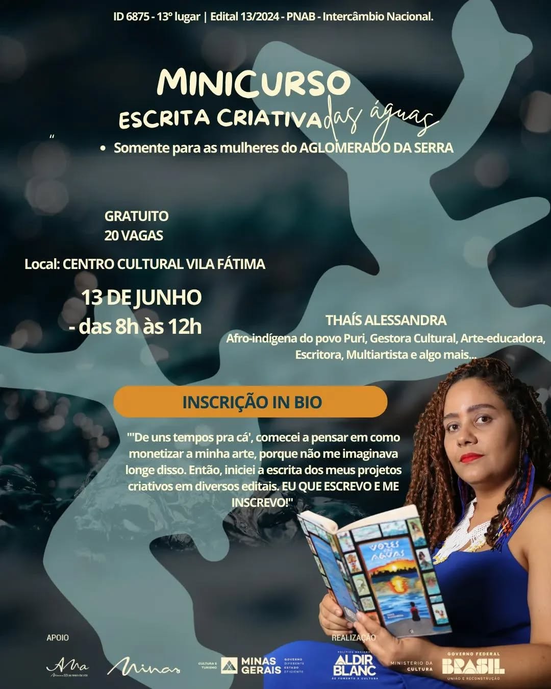 Minicurso de Escrita Criativa das Águas