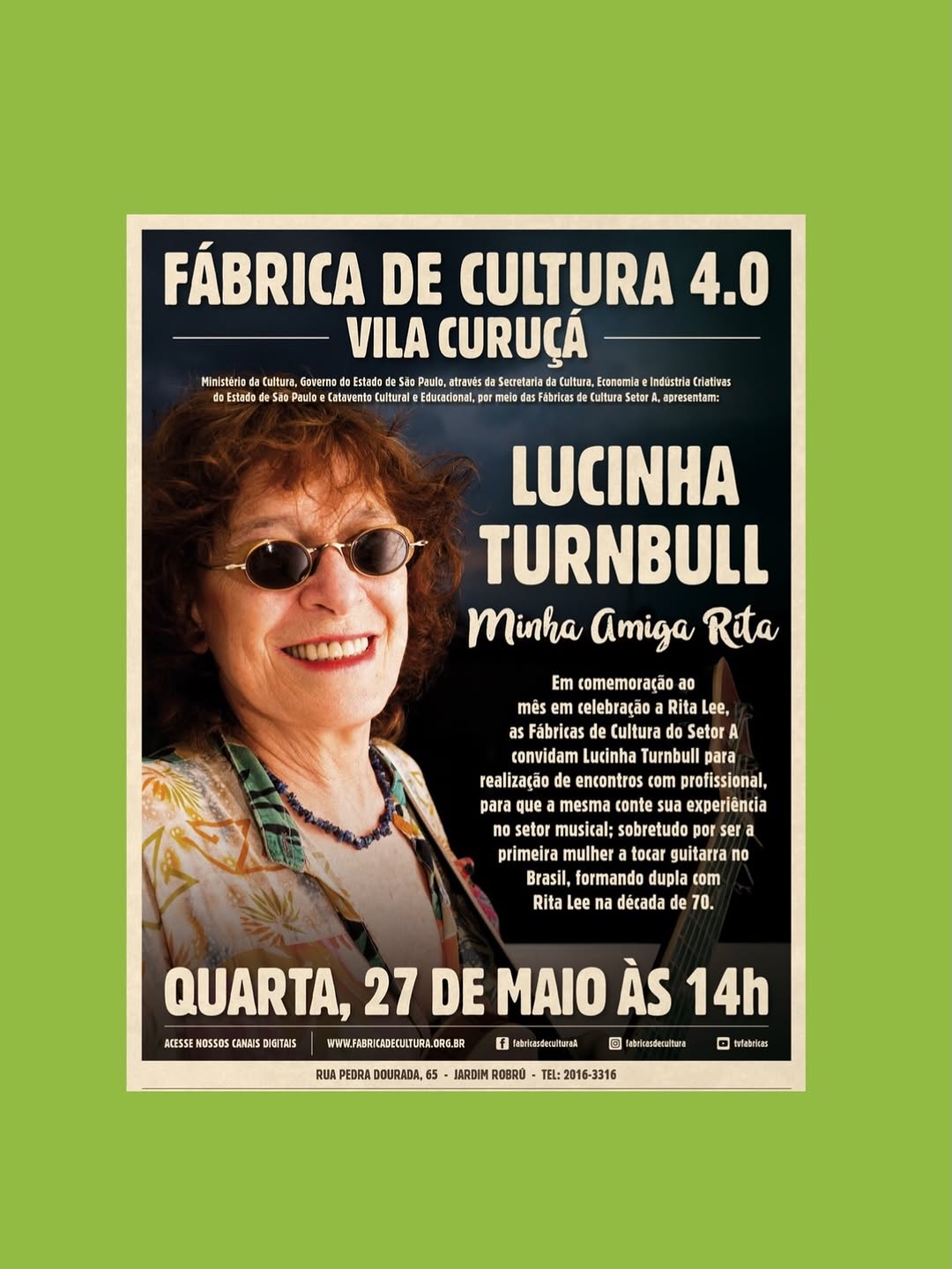 Minha Amiga Rita - Homenagem a Rita Lee com Lucinha Turnbull — Fabrica de Cultura Vila Curuçá, Vila Curuçá, São Paulo