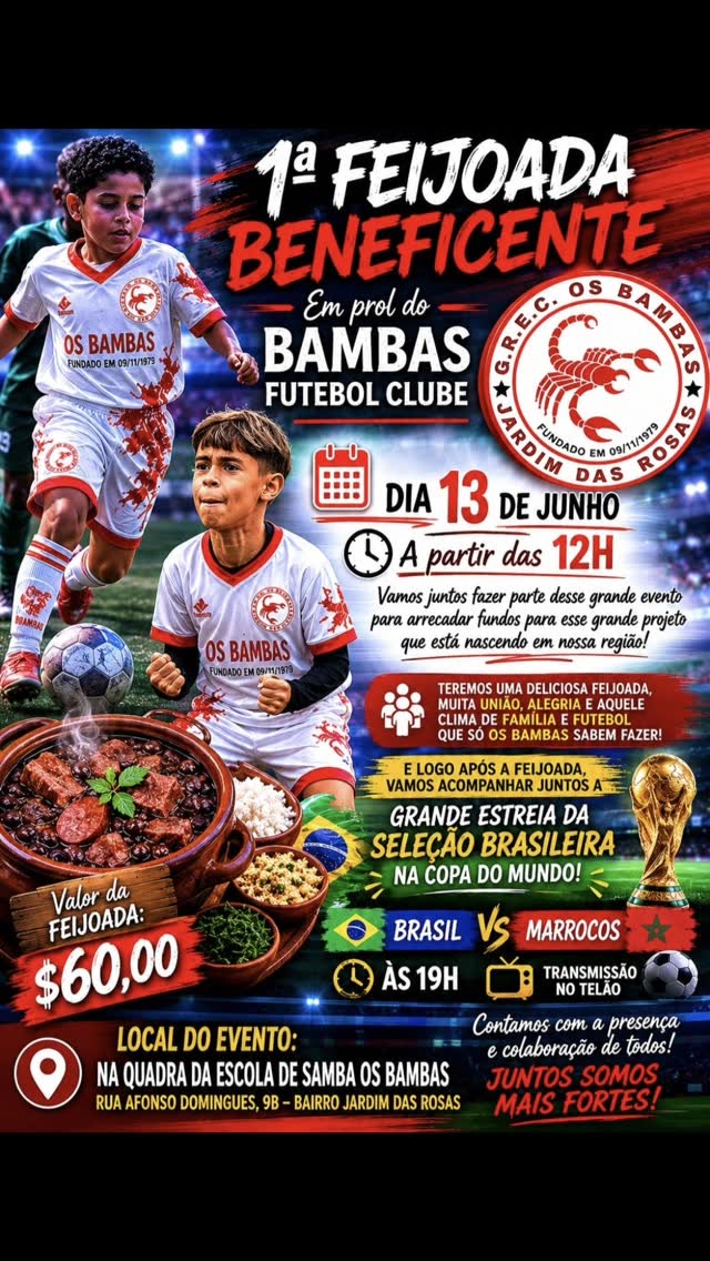 1ª Feijoada Beneficente dos Bambas — G.R.E.C OS BAMBAS, Capão Redondo, São Paulo