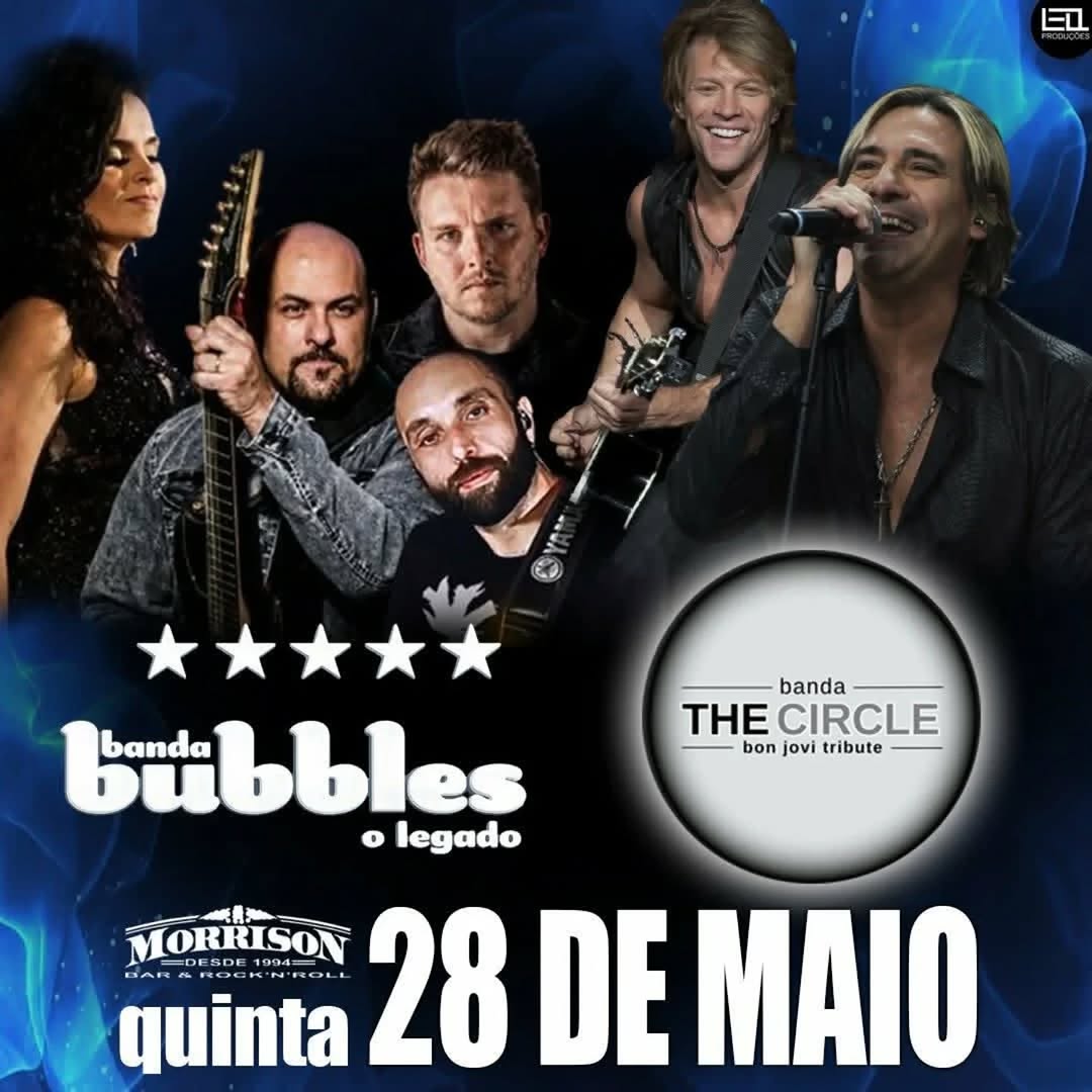 Aniversário de Ricardo Fracari com THE CIRCLE (Bon Jovi cover) — Morrison Rock Bar, Pinheiros, São Paulo