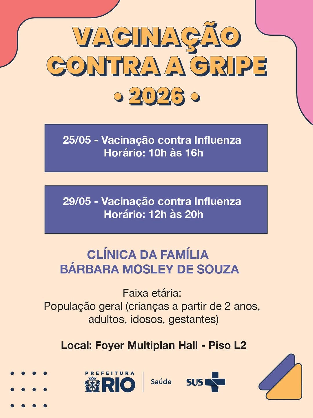 Vacinação contra a gripe no ParkJacarepaguá — ParkJacarepaguá, Rio de Janeiro