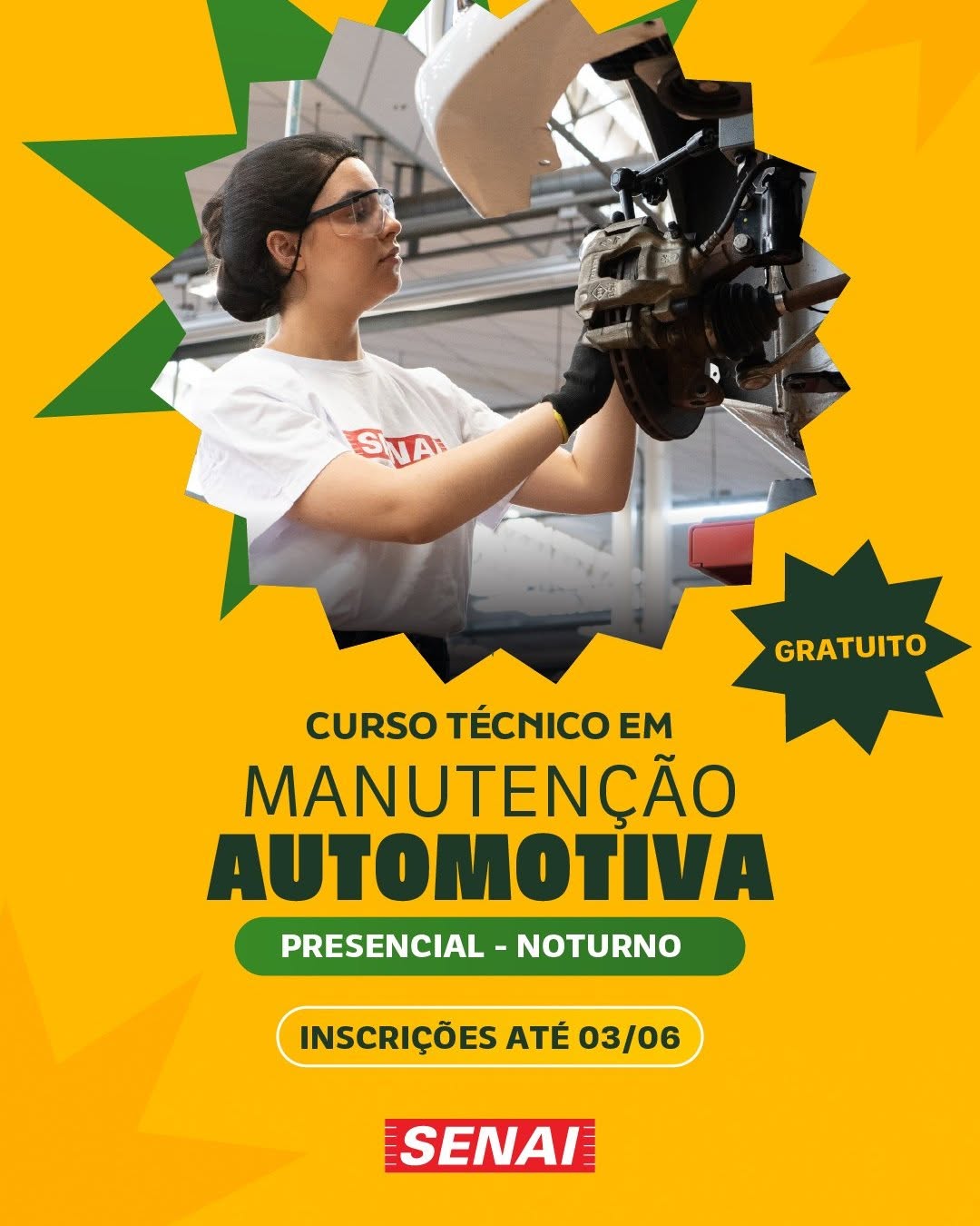 Curso Técnico em Manutenção Automotiva - Inscrições