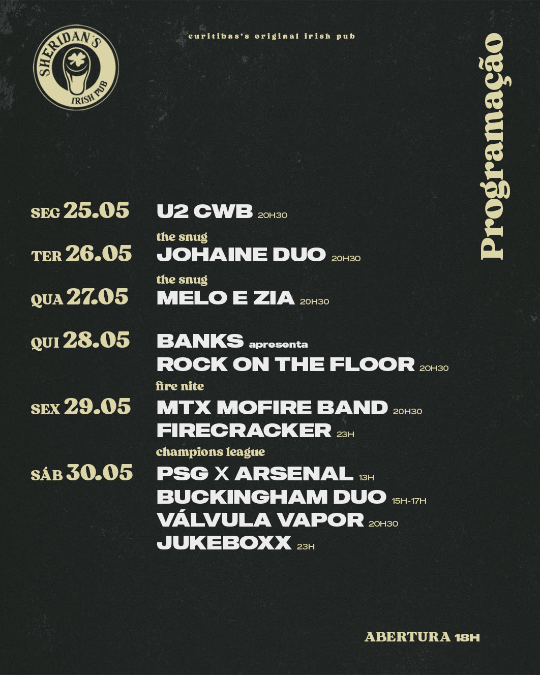 Programação da Semana