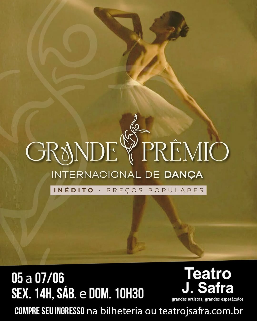 Grande Prêmio Internacional de Dança — Teatro J. Safra, Barra Funda, São Paulo