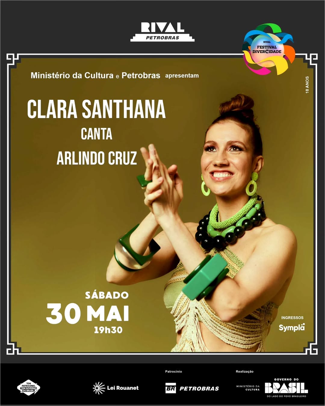 Clara Santhana canta Arlindo Cruz: Um reencontro com o legado do mestre do samba — Teatro Rival Petrobras, Cinelândia, Rio de Janeiro