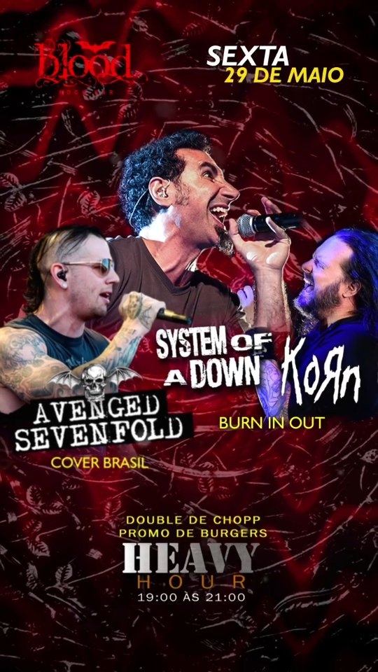 Avenged Sevenfold Cover Brasil e banda Burn In Out (Especial Korn e System of a Down)