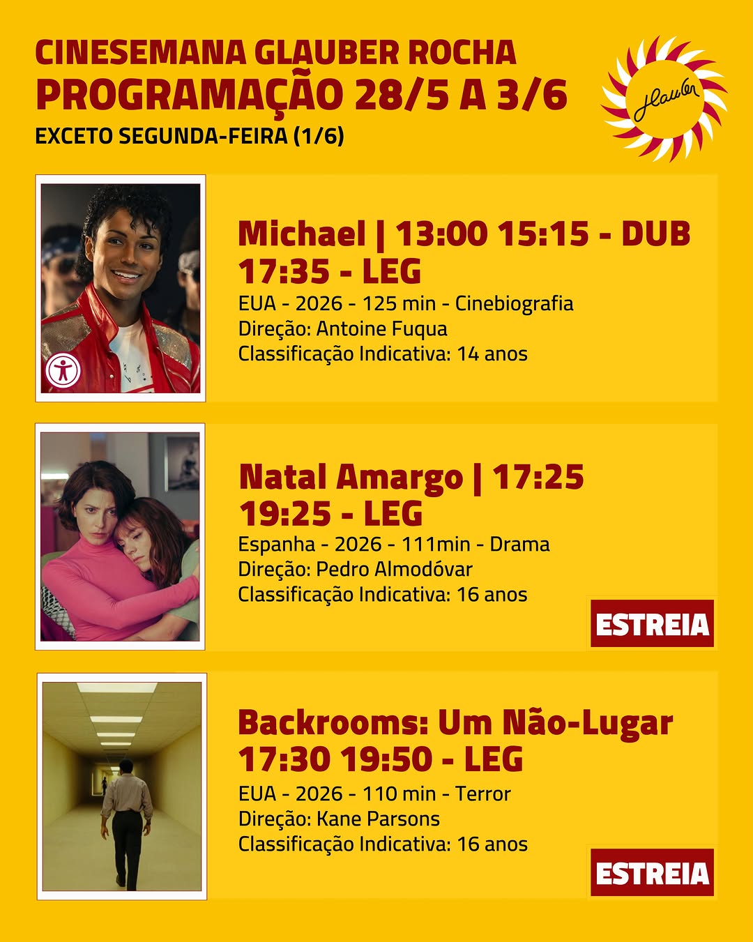 MICHAEL — Cine Glauber Rocha, Centro (Praça Castro Alves), Salvador
