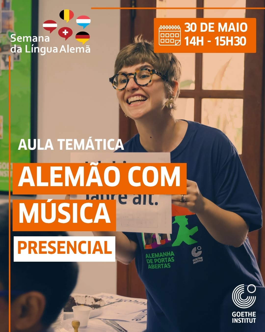 Aula temática especial (nível A2): aprender alemão com música! — Goethe-Institut São Paulo, Pinheiros, São Paulo