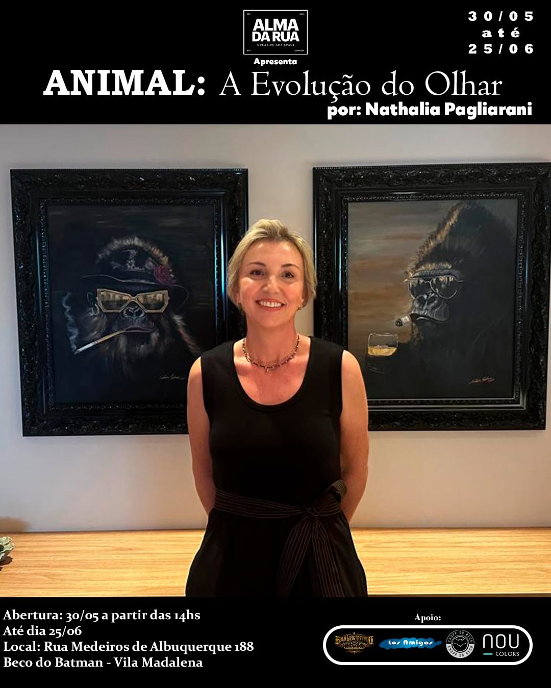 Abertura da Exposição ANIMAL – a Evolução do Olhar — Alma da Rua Galeria de Arte, Pinheiros, São Paulo