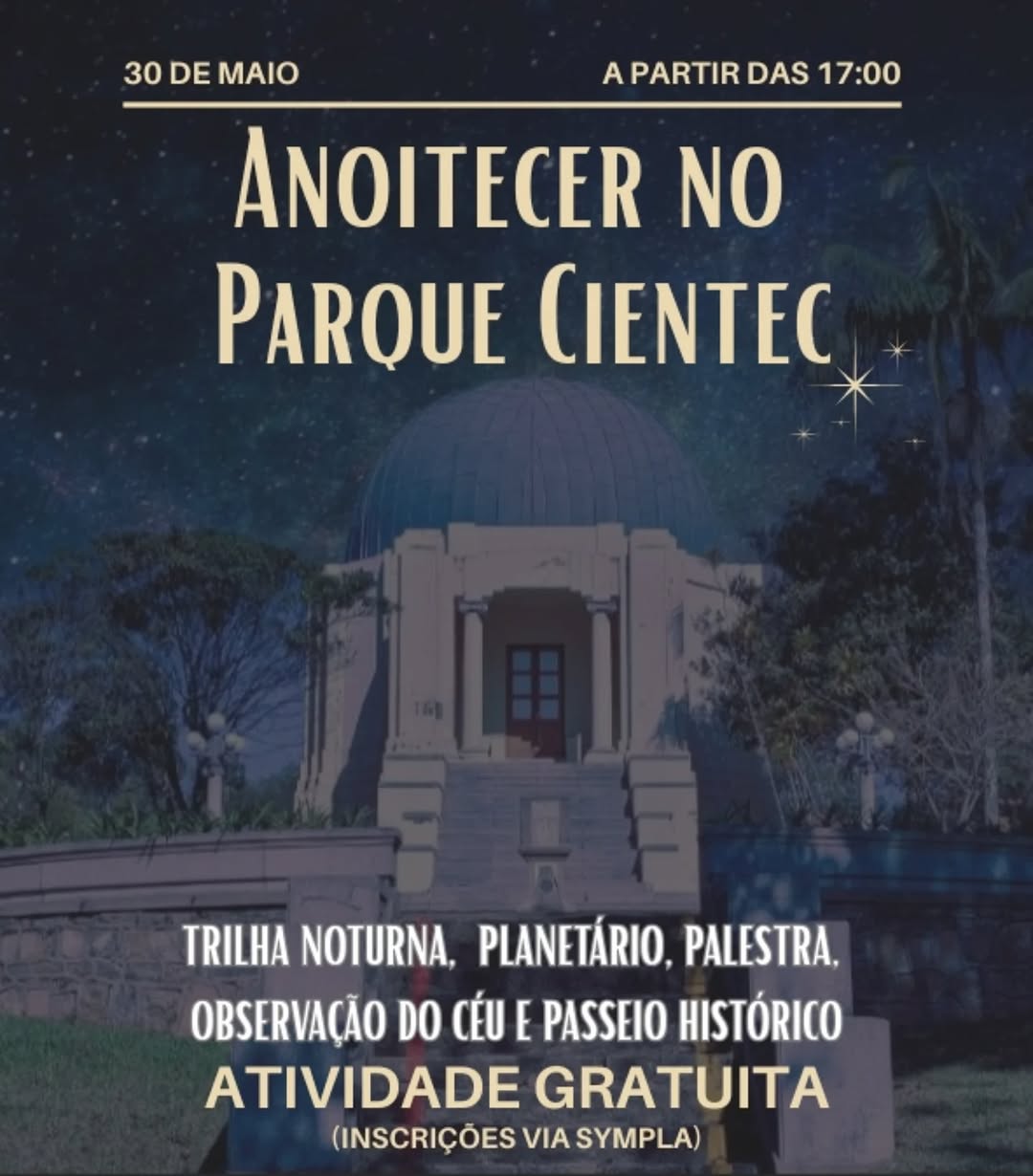 Anoitecer no Parque Cientec