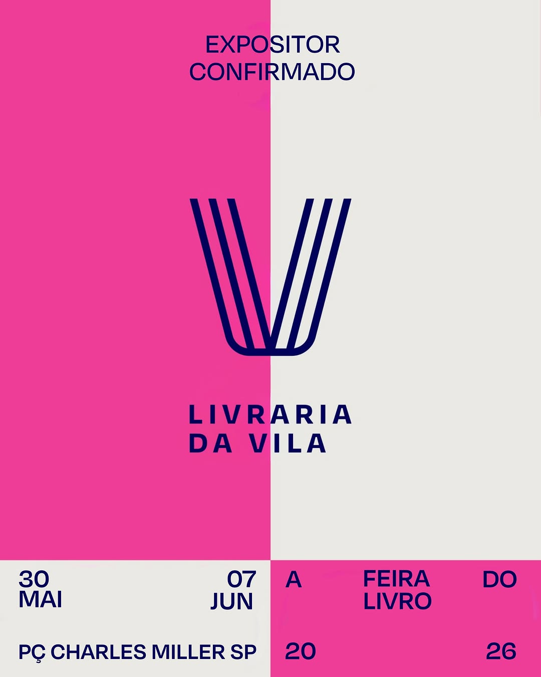 Feira do Livro 2026 — Livraria da Vila, Moema, São Paulo