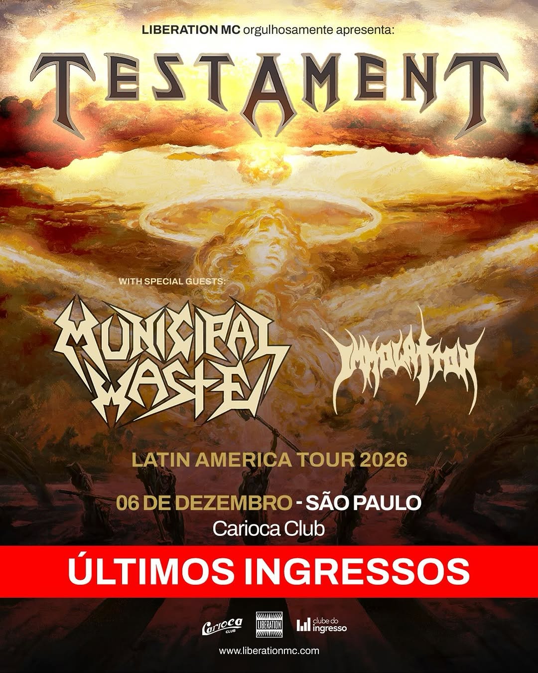 Testament, Municipal Waste e Immolation