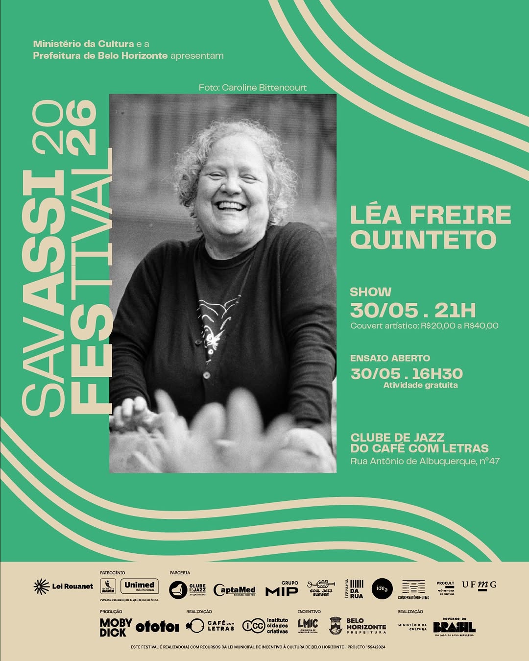 Léa Freire no Clube de Jazz do Café — Clube de Jazz do Café com Letras, Belo Horizonte