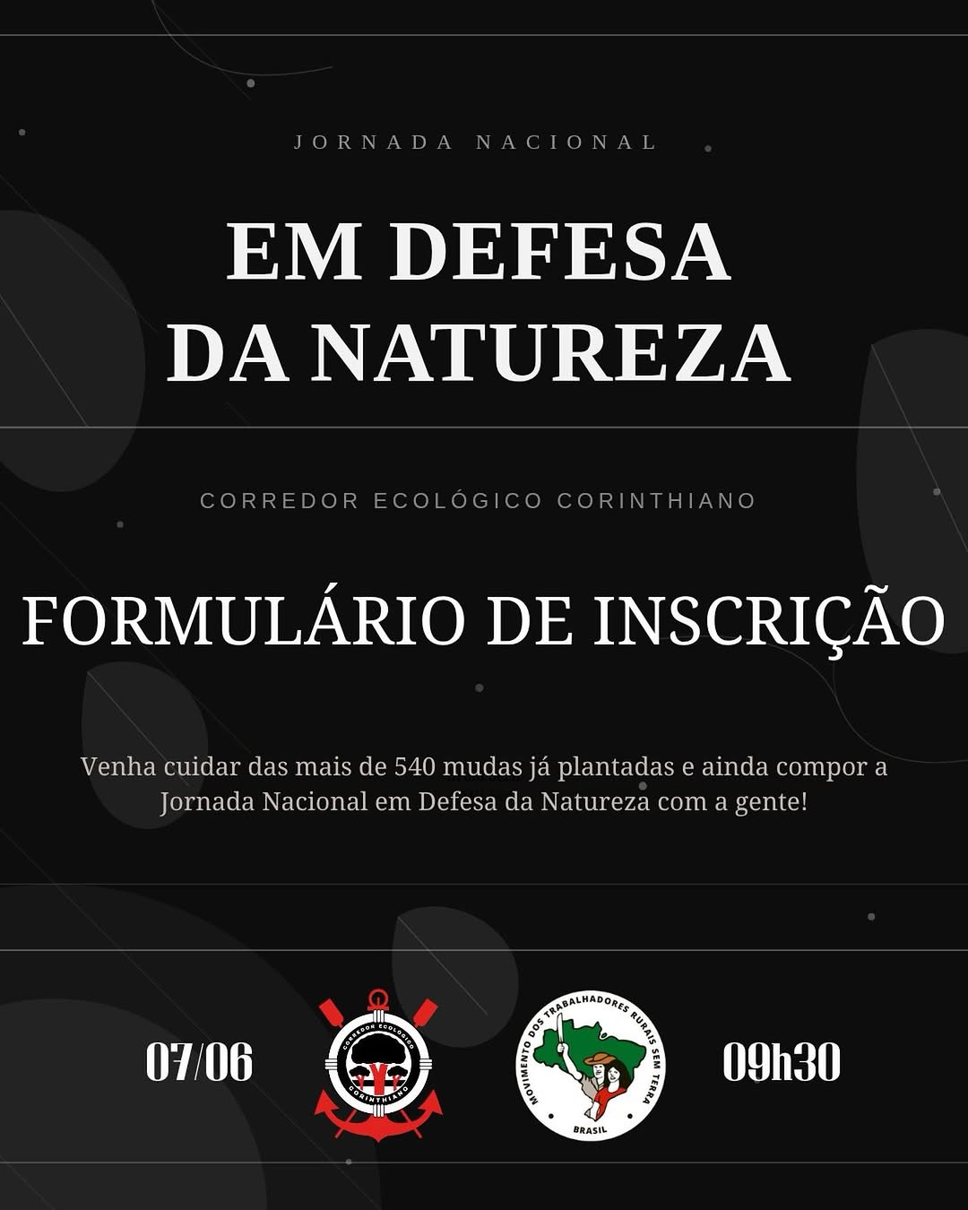 Manejo e Plantio Simbólico - Corredor Ecológico Corinthiano — Corredor Ecológico Corinthiano, São Paulo