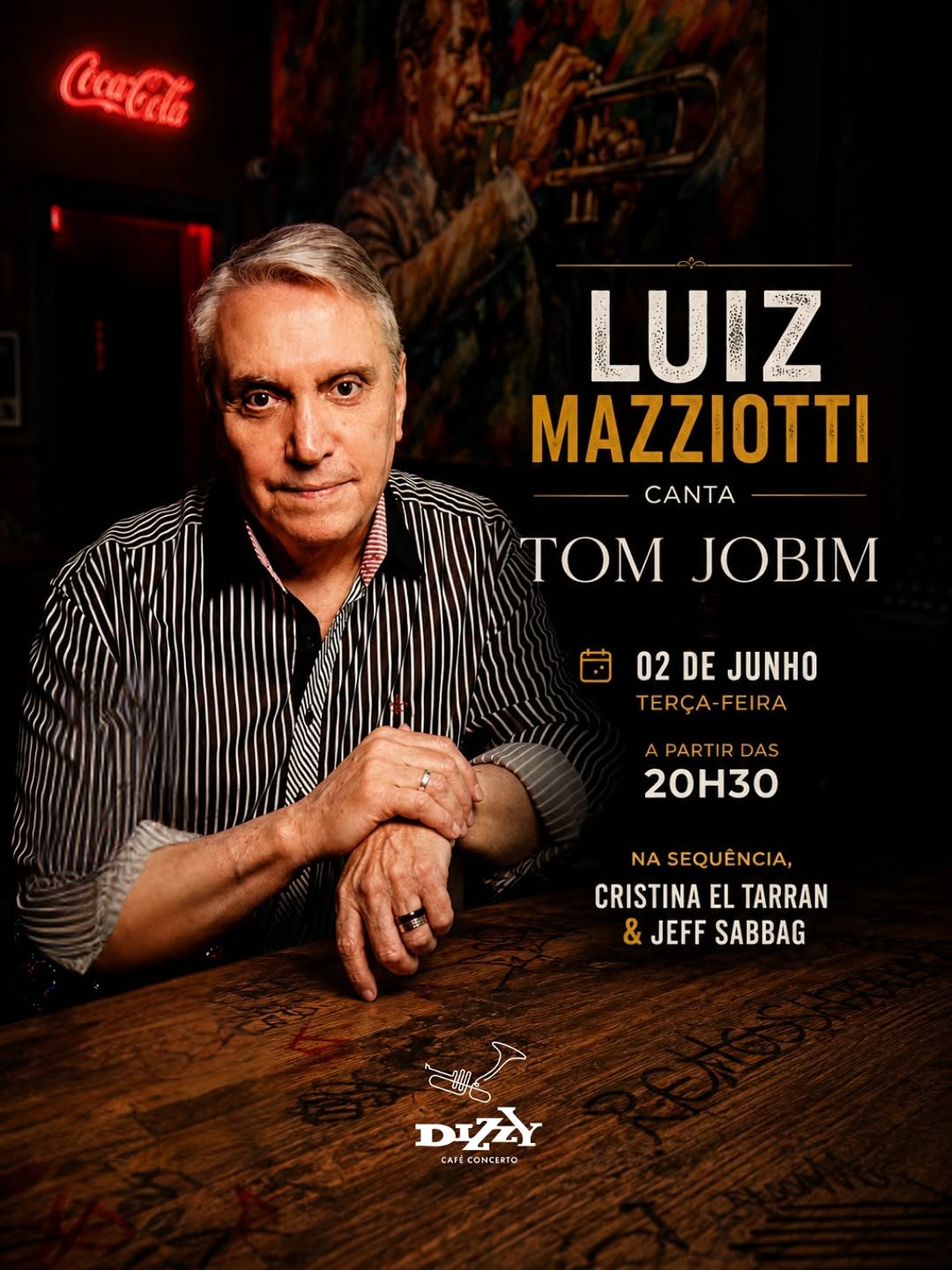 Luiz Mazziotti revisita Tom Jobim — Dizzy Café Concerto, Centro, Curitiba