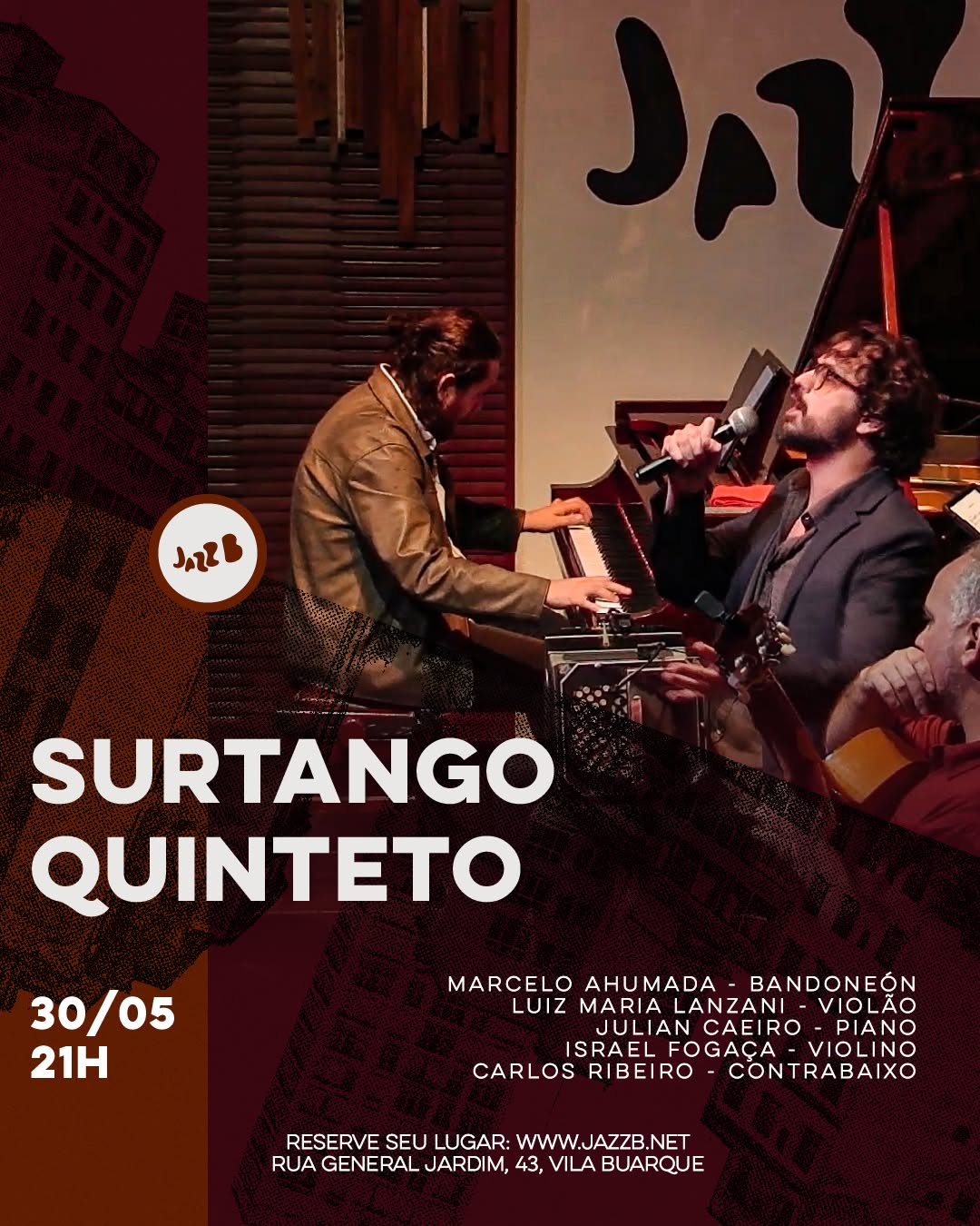 Surtango Quinteto no JazzB — JazzB, República, São Paulo
