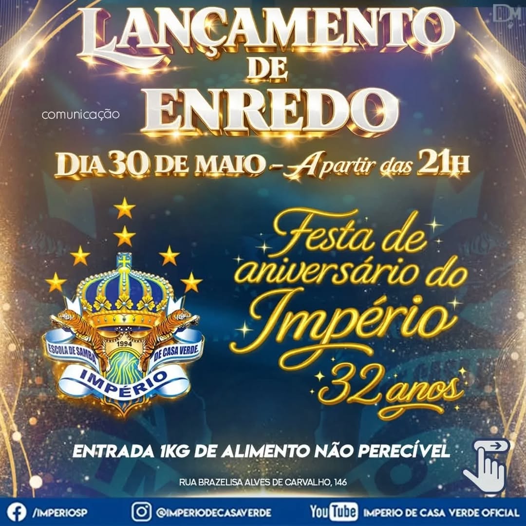 Lançamento do Enredo com Homenagens e Coroações
