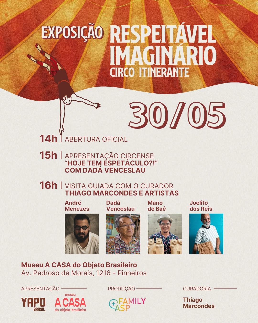 Apresentação Circense “Hoje Tem Espetáculo”, com Dadá Venceslau — Museu a Casa, Pinheiros, São Paulo