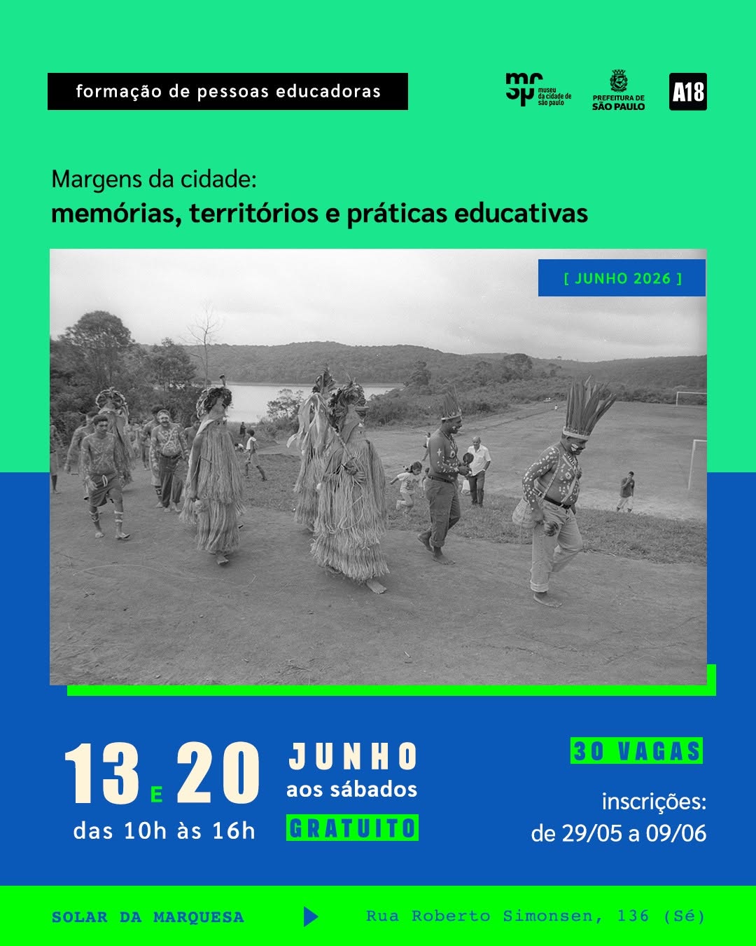 Formação: Margens na Cidade — Museu da Cidade, Sé, São Paulo
