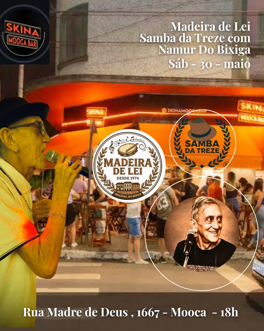 Madeira de Lei no Skina Mooca Bar