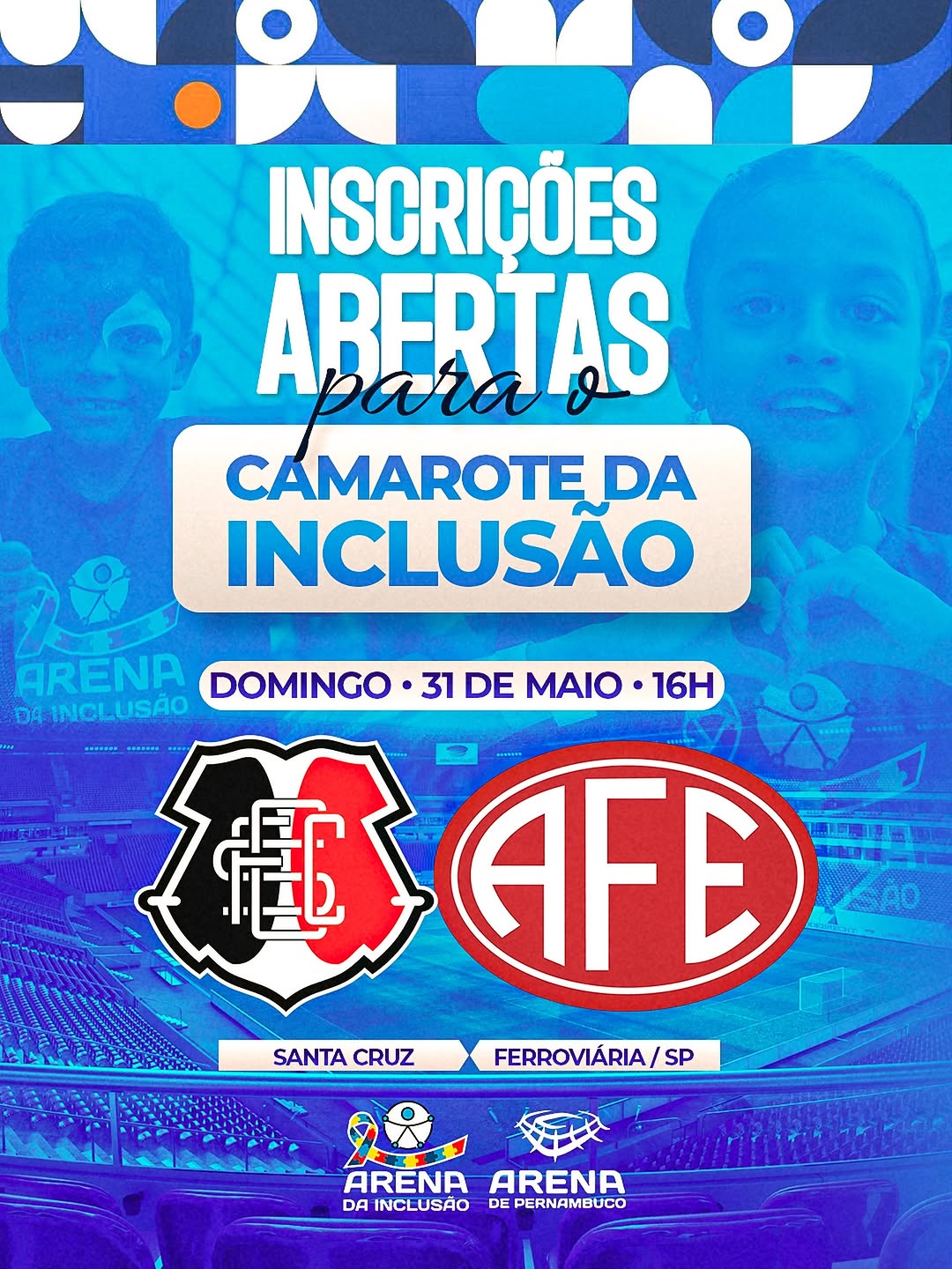 Camarote da Inclusão - Santa Cruz x Ferroviária — Arena de Pernambuco, São Lourenço da Mata, Recife