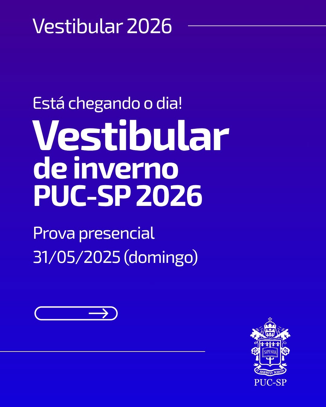 Vestibular de Inverno da PUC-SP