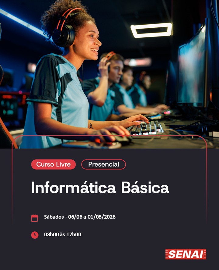 Curso de Informática Básica — SENAI Suíço-Brasileiro, Santo Amaro, São Paulo