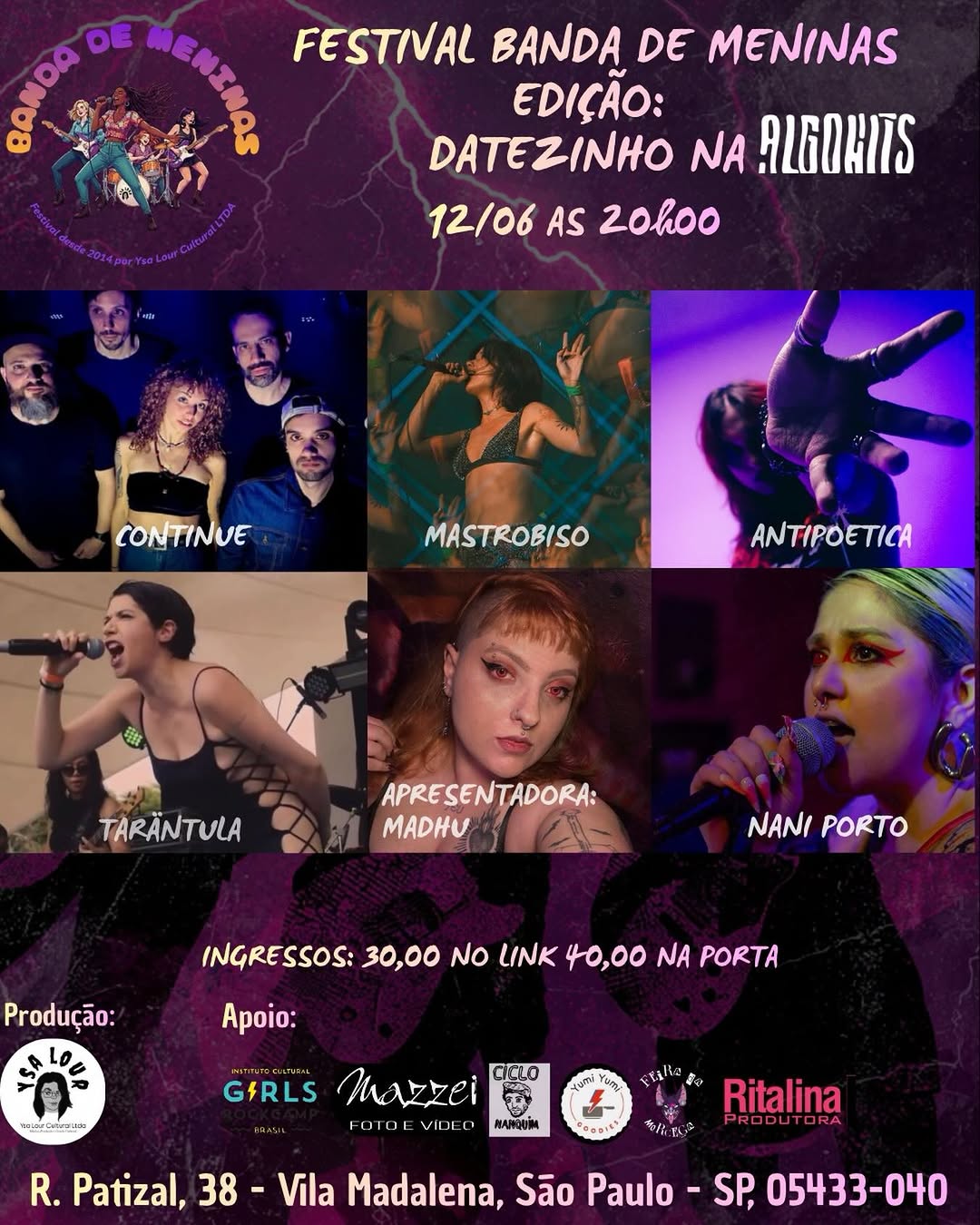 DATEZINHO do Festival Banda de Meninas