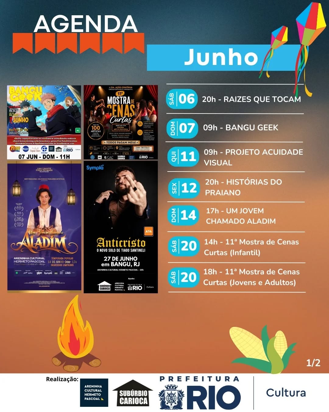 Arraiá Cultural — Areninha Carioca Hermeto Pascoal, Rio de Janeiro