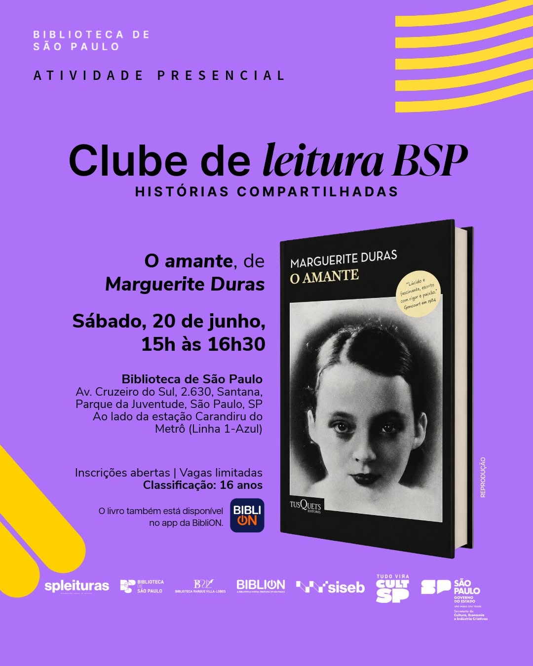 Clube de Leitura: O Amante